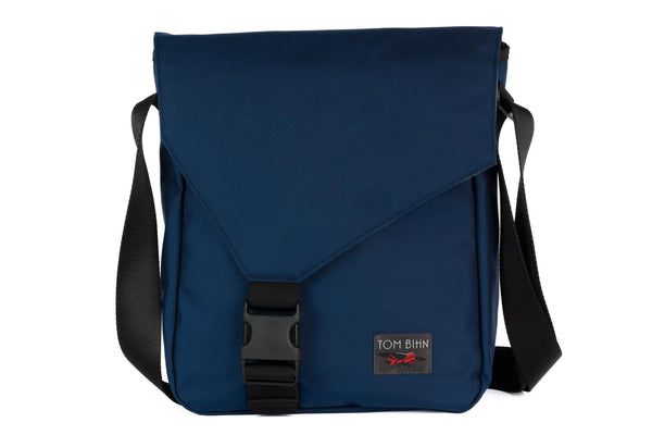 Medium Cafe Bag in Deep Blue (dark blue) Ballistic with Moss 210 Cerylon interior.